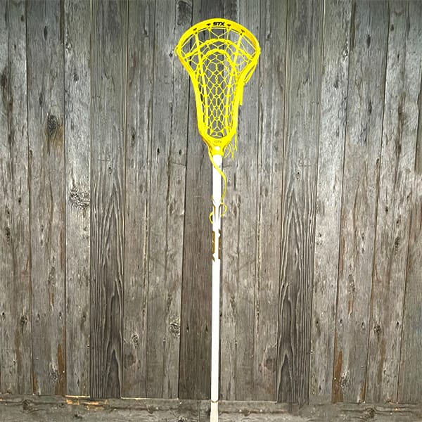 STX Womens Complete Sticks Yellow/Yellow/White Lax Fan Women's Complete Stick - STX Aria Pro Lock Pocket Head & Exult Pro Composite Shaft from Lacrosse Fanatic