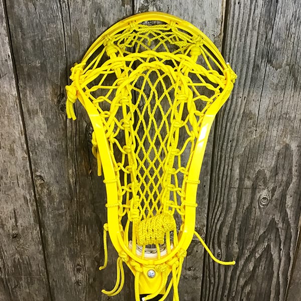 STX Womens Complete Sticks Yellow/Yellow/White Lax Fan Women's Complete Stick - STX Crux Pro Crux Mesh 2 Head & Crux 600 Shaft from Lacrosse Fanatic