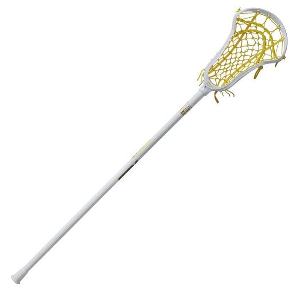 STX Womens Complete Sticks White/Yellow STX Aria Pro Lock Pocket 10 Degree Composite Complete Women&#39;s Lacrosse Stick from Lacrosse Fanatic