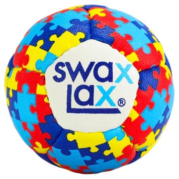 Swax Lax Lacrosse Balls Autism Play for a Purpose / 1 Ball Swax Lax Autism Play for a Purpose Lacrosse Training Balls from Lacrosse Fanatic