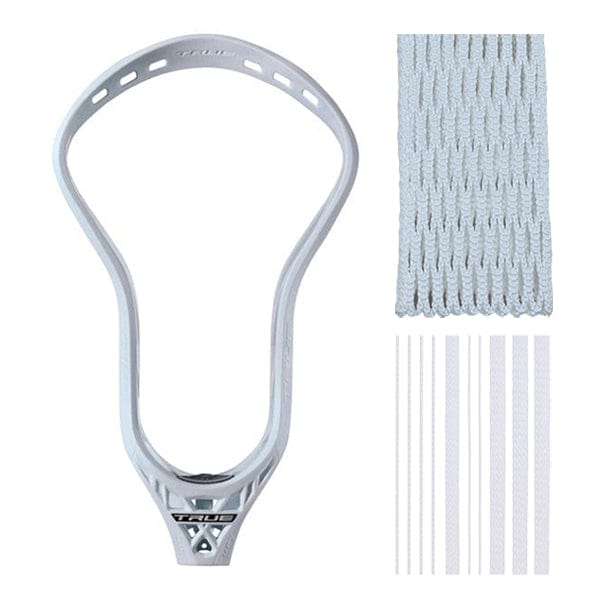 TRUE Mens Heads White Coaches Special: True Key Practice Head with Lax Fan Mesh Kit. from Lacrosse Fanatic