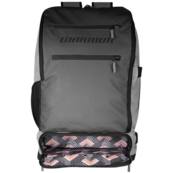 Warrior Equipment Bag Grey Warrior Q10 Jet Pack Lacrosse Bag from Lacrosse Fanatic