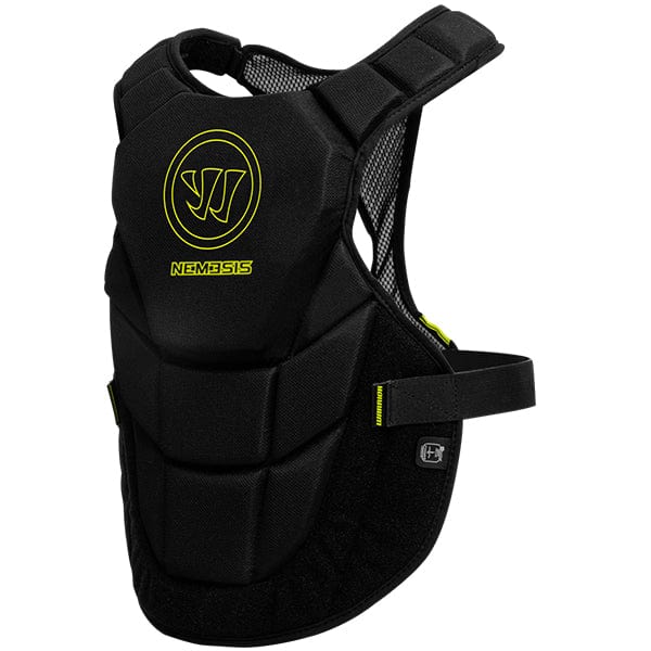 Warrior Shoulder Pads Warrior Nemesis Goalie Lacrosse Chest Pad from Lacrosse Fanatic