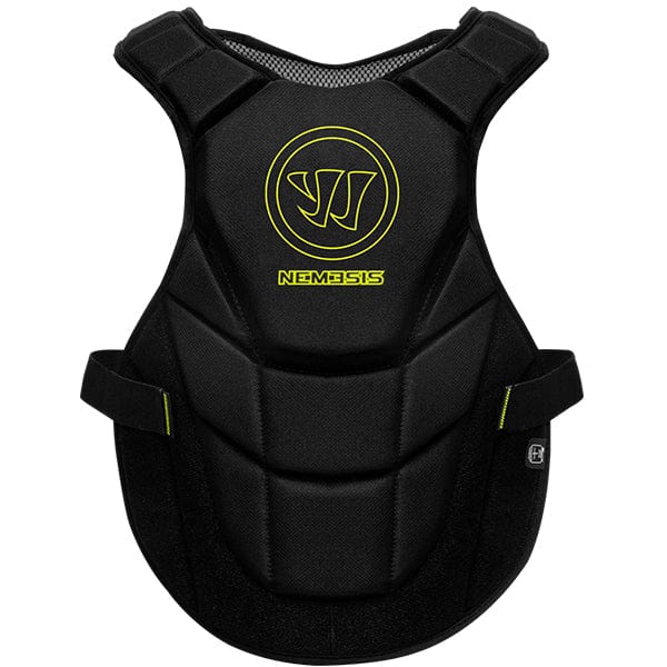 Warrior Shoulder Pads Warrior Nemesis Goalie Lacrosse Chest Pad from Lacrosse Fanatic