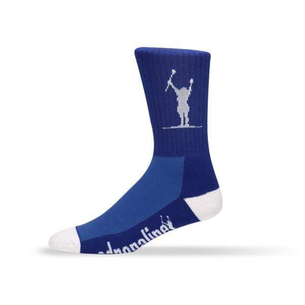 Adrenaline Socks Royal Blue / Small/Medium Adrenaline Lacrosse Carlson Meshtop Socks - Royal Blue from Lacrosse Fanatic