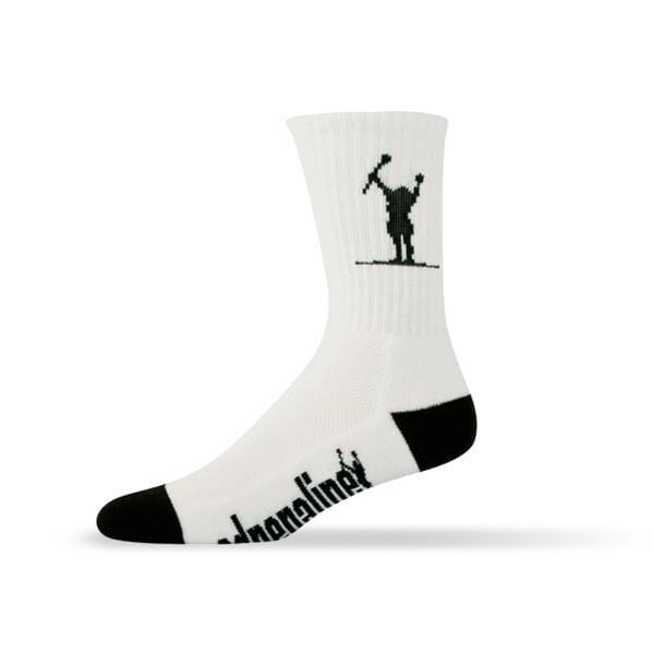 Adrenaline Socks Adrenaline Lacrosse Carlson Meshtop Socks - White from Lacrosse Fanatic