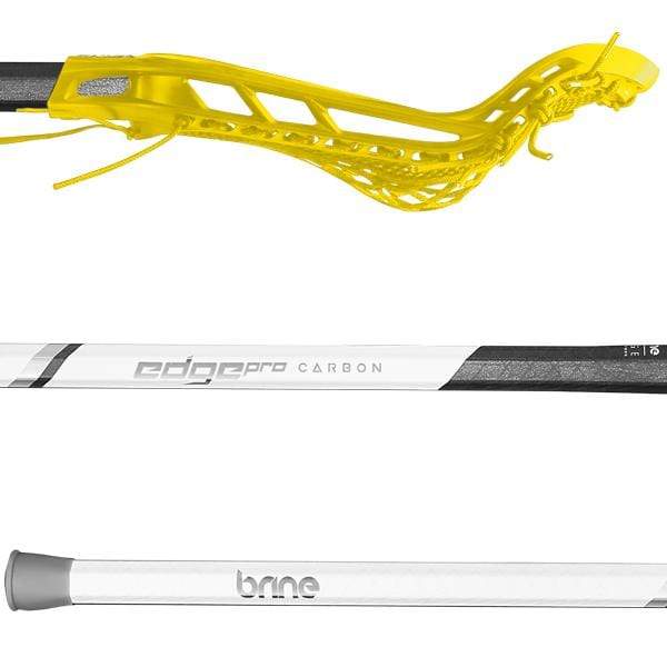 Brine Womens Complete Sticks Yellow Brine Edge Pro on Edge Pro Carbon Womens Complete Lacrosse Stick from Lacrosse Fanatic