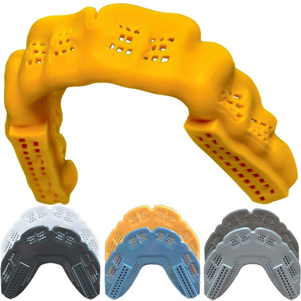 Bulletproof Mouth Guards Adult / Hawaiian Sun (Yellow) BulletProof LAX Mouthguard w/ Kevlar - Adult (5&#39;3&quot; and taller) from Lacrosse Fanatic