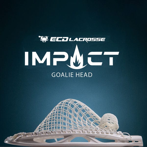 East Coast Dyes Goalie Heads ECD Impact Goalie Factory Strung Elite Pocket Impact Mesh Lacrosse Head from Lacrosse Fanatic
