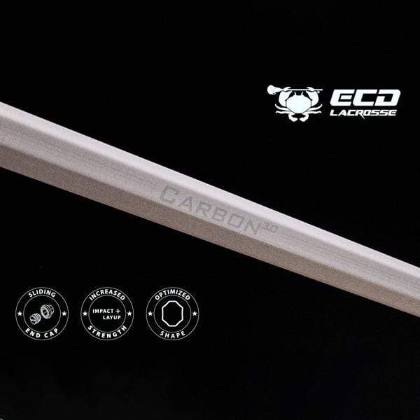 East Coast Dyes Mens Handles ECD Carbon 3.0 Attack Mens Lacrosse Shaft from Lacrosse Fanatic
