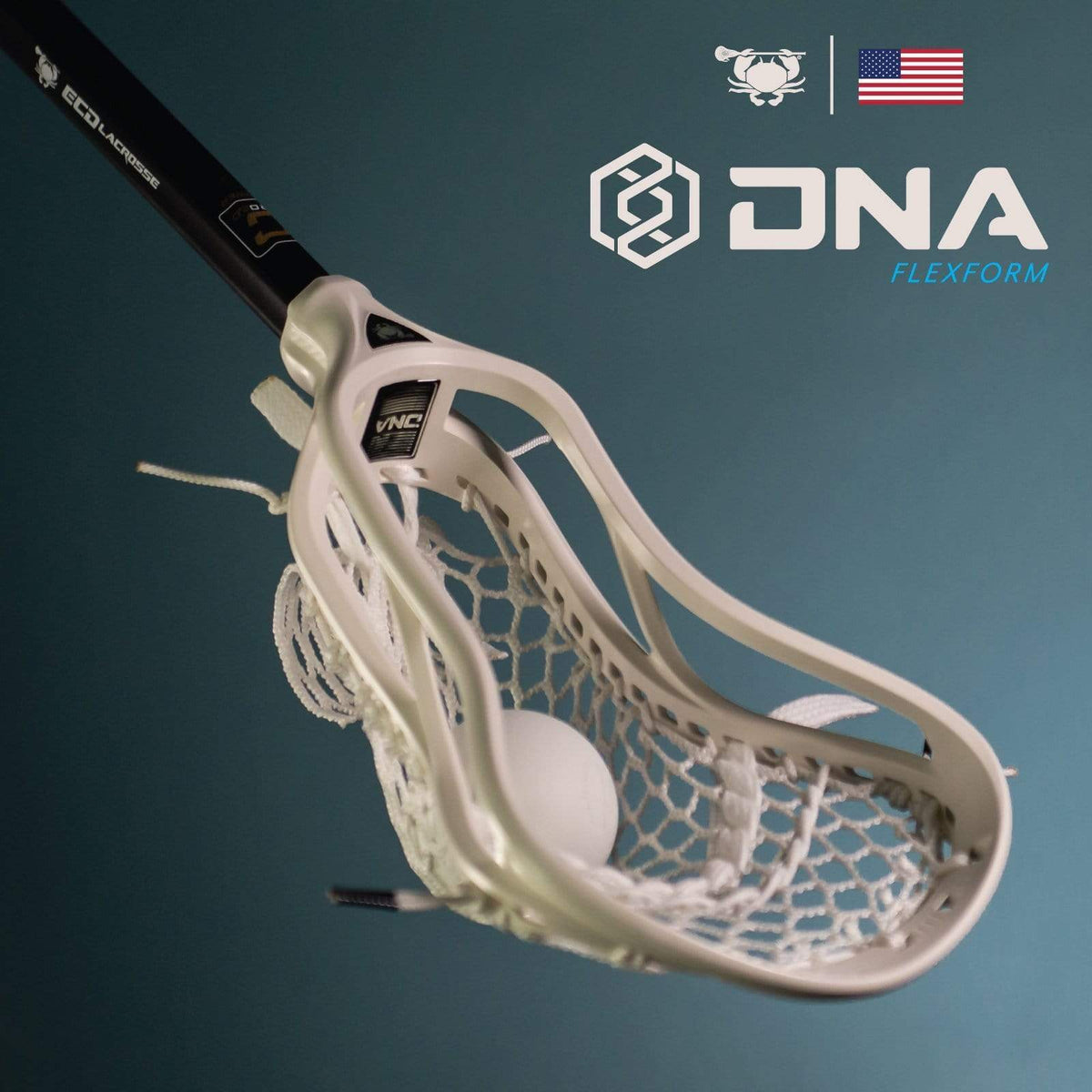 East Coast Dyes Mens Heads ECD DNA Offense Factory Strung Mens Lacrosse Head from Lacrosse Fanatic