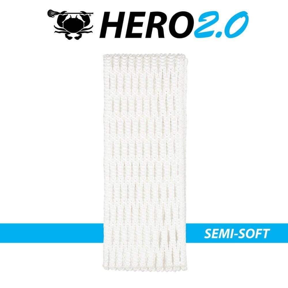 East Coast Dyes Stringing Supplies Semi-Soft / White ECD Hero 2.0 Semi-Soft Lacrosse Mesh from Lacrosse Fanatic