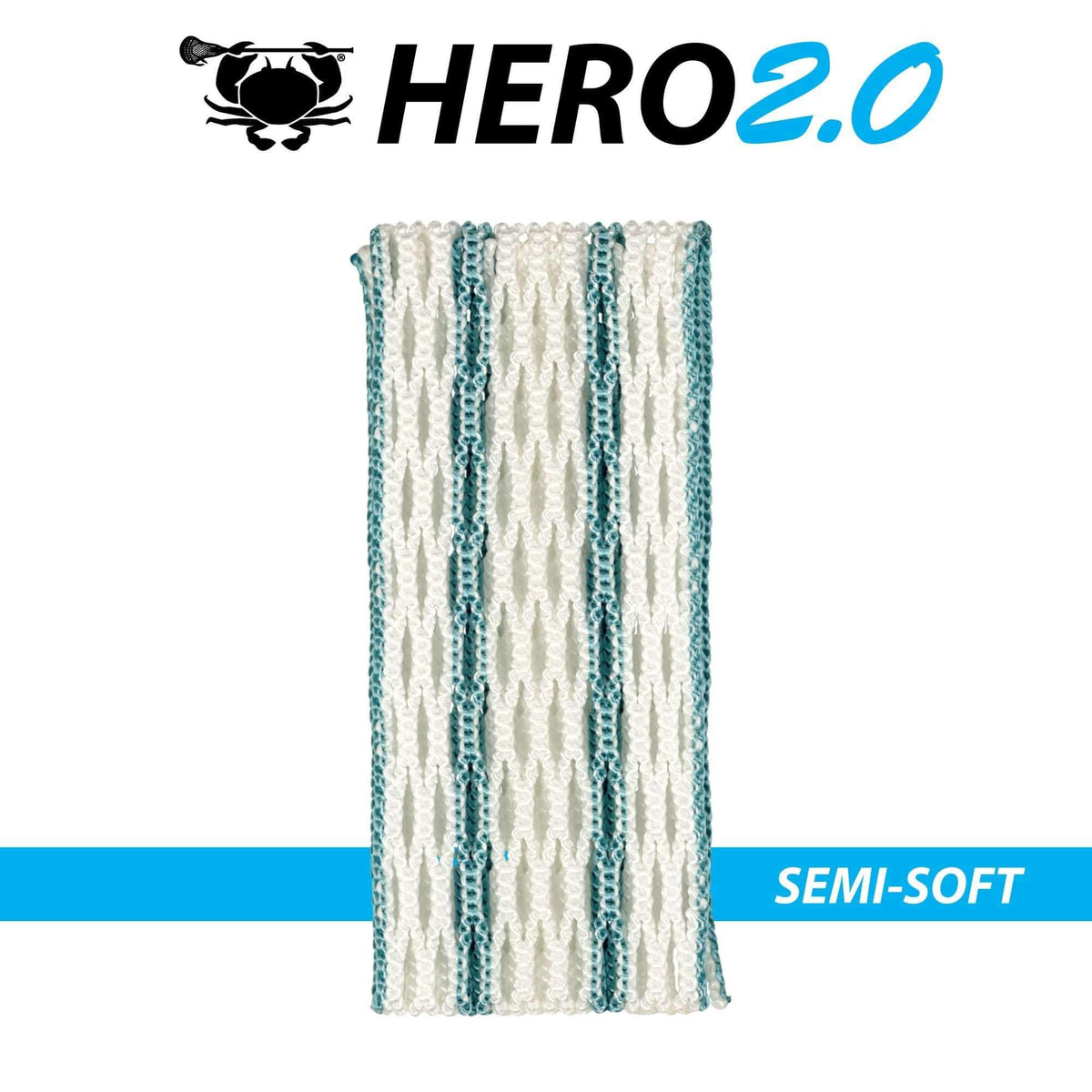 East Coast Dyes Stringing Supplies Semi-Soft / Carolina ECD Hero 2.0 Semi-Soft Striker Lacrosse Mesh from Lacrosse Fanatic