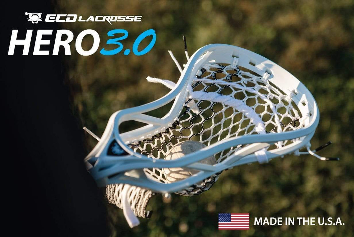 East Coast Dyes Stringing Supplies White / Semi-Hard ECD Hero 3.0 Semi-Hard Lacrosse Complete Kit from Lacrosse Fanatic