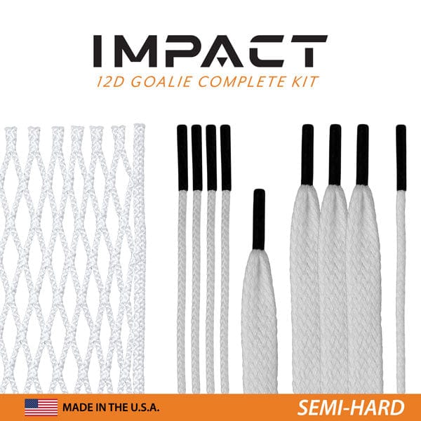 East Coast Dyes Stringing Supplies White / Semi-Hard ECD Impact Goalie Complete Mesh Kit - Semi-Hard from Lacrosse Fanatic