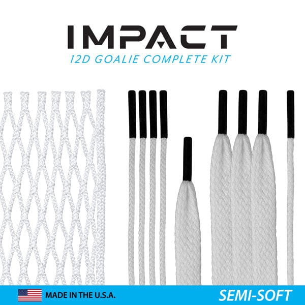 East Coast Dyes Stringing Supplies White / Semi-Soft ECD Impact Goalie Complete Mesh Kit - Semi-Soft from Lacrosse Fanatic