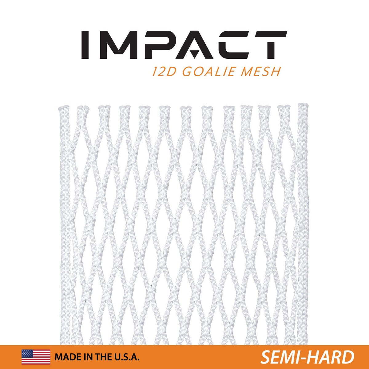 East Coast Dyes Stringing Supplies White / Semi-Hard ECD Impact Goalie Semi-Hard Lacrosse Mesh from Lacrosse Fanatic