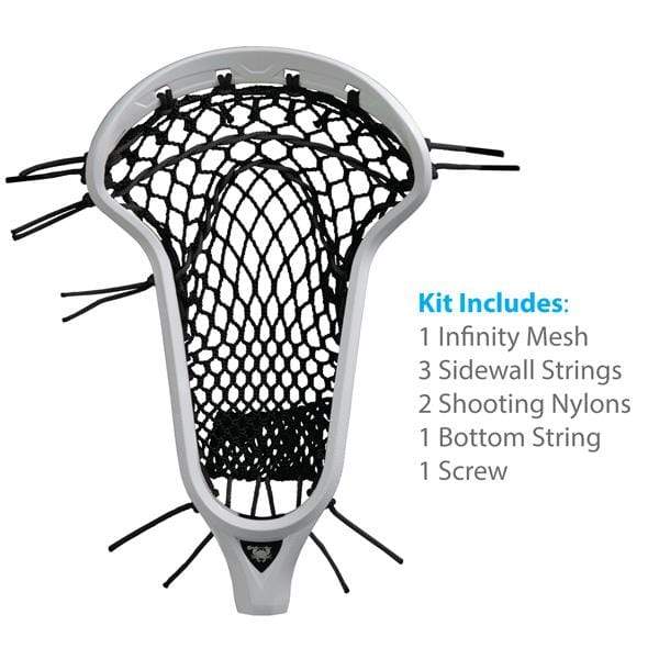 East Coast Dyes stringing supplies Black ECD Infinity Womens Lacrosse Complete Mesh Kit from Lacrosse Fanatic