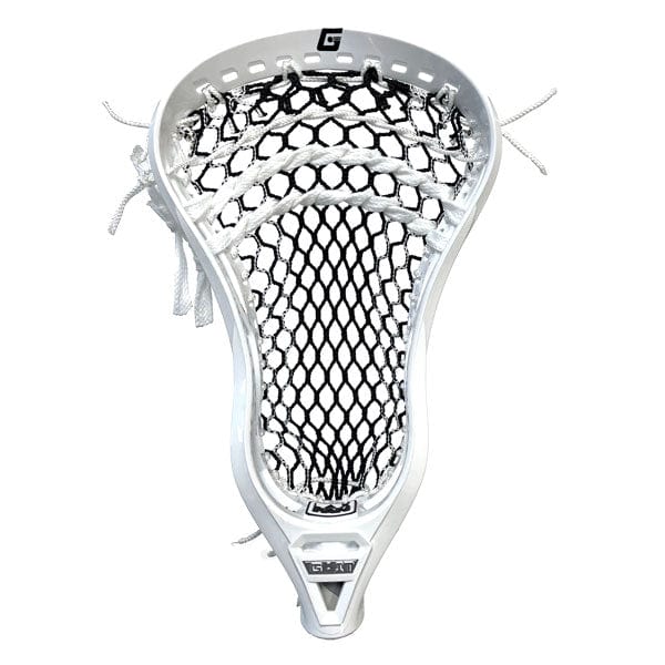 Gait Mens Heads White/Black Lax Fan Custom Strung Gait Torq 2 Unstrung Mens Lacrosse Head from Lacrosse Fanatic
