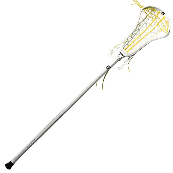 Gait Womens Complete Sticks White/Yellow Gait Draw Draw-M Complete Women&#39;s Lacrosse Stick from Lacrosse Fanatic