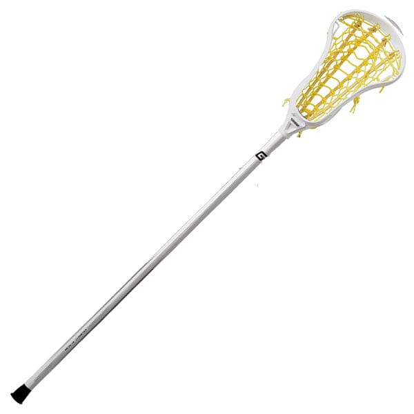 Gait Womens Complete Sticks White/Yellow Gait Whip Rail Elite Complete Women&#39;s Lacrosse Stick from Lacrosse Fanatic