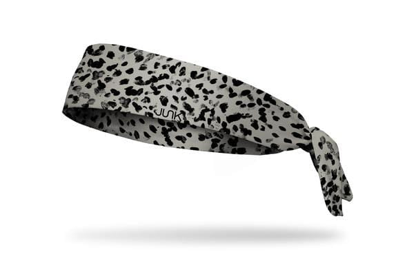 Junk Brands Headwear Accessories White/Black JUNK Brands Snow Leopard Tie On Headband from Lacrosse Fanatic