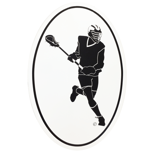 Lacrosse Fanatic Lacrosse Accessories Running Guy Lax Running Guy Lacrosse Stickers from Lacrosse Fanatic