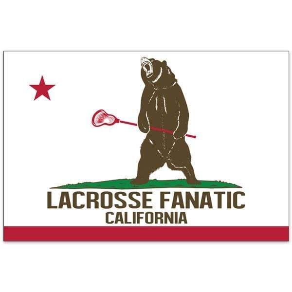 Lacrosse Fanatic Lacrosse Stickers Lax Fan Magnet: Cali Flag from Lacrosse Fanatic