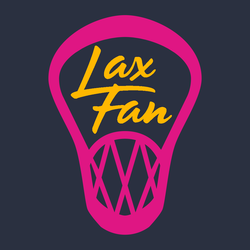 Lacrosse Fanatic Shirts Lax Fan Original T-Shirt - LF Sunset Design on Navy Blue Shirt from Lacrosse Fanatic