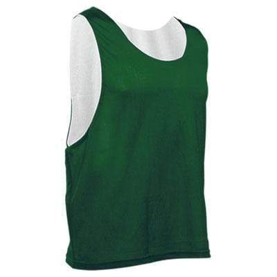 Lacrosse Fanatic  Uniforms Green/White / S/M Mens Reversible Practice Pinnie from Lacrosse Fanatic