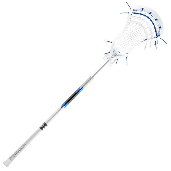 Maverik Mens Complete Sticks Silver/Blue Maverik Charger Complete Mens Lacrosse Stick from Lacrosse Fanatic