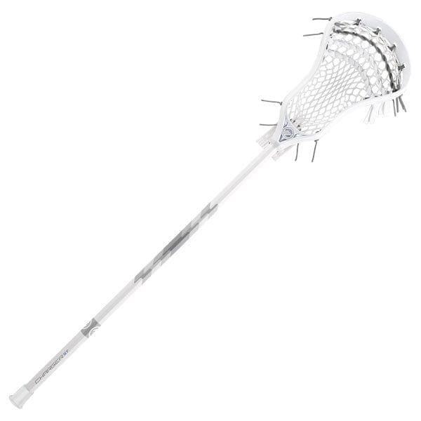 Maverik Mens Complete Sticks White/Grey Maverik Charger Complete Mens Lacrosse Stick from Lacrosse Fanatic