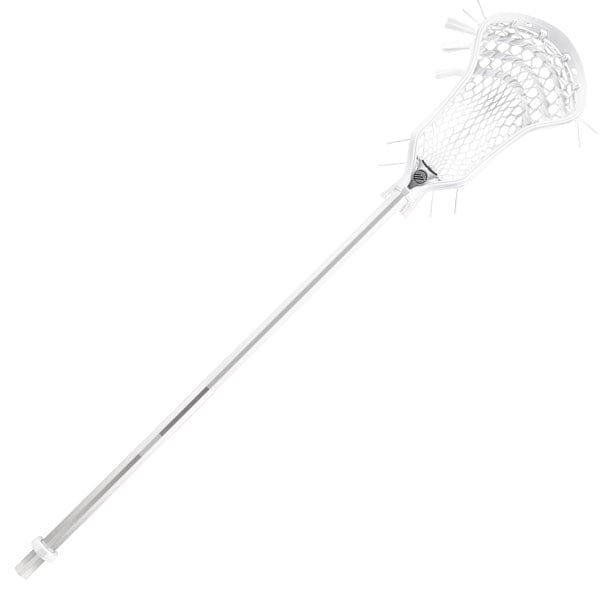 Maverik Mens Complete Sticks White Maverik Kinetik Alloy Complete Mens Lacrosse Stick from Lacrosse Fanatic