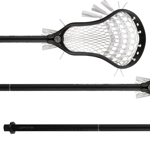 Maverik Mens Complete Sticks Black Maverik Optik Alloy Complete Mens Lacrosse Stick from Lacrosse Fanatic