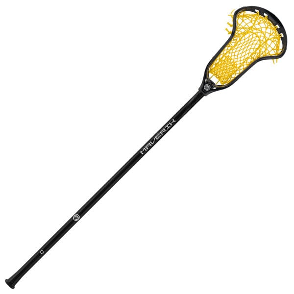 Maverik Womens Complete Sticks Black/Yellow/Black Maverik Ascent+ Full Mesh Women&#39;s Complete Lacrosse Stick from Lacrosse Fanatic