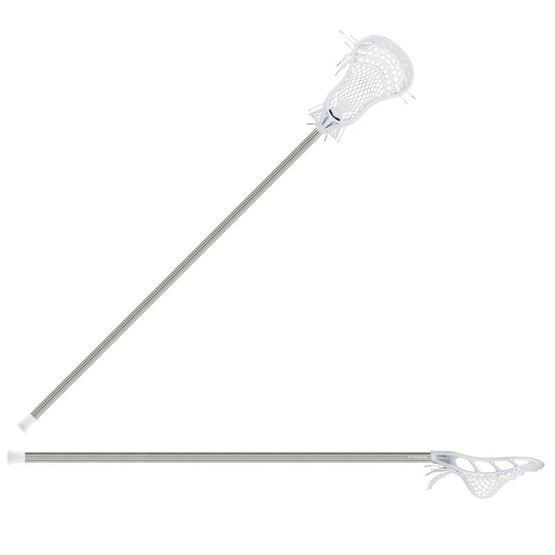 StringKing Mens Complete Sticks White/Silver StringKing Boys Complete Starter Defense Stick from Lacrosse Fanatic