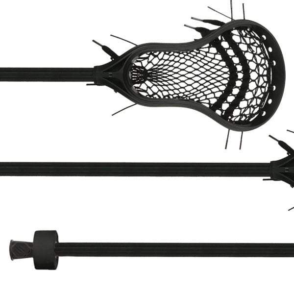 StringKing Mens Complete Sticks Black/Black StringKing Complete 2 Attack Intermediate Stick from Lacrosse Fanatic