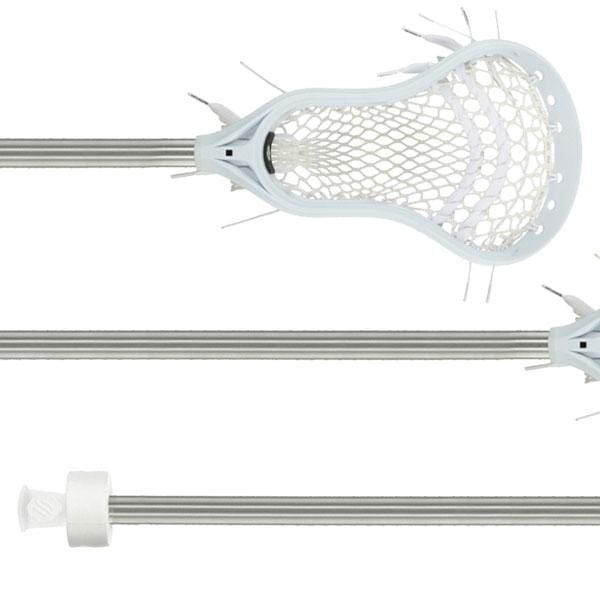 StringKing Mens Complete Sticks White/Silver StringKing Complete 2 Attack Intermediate Stick from Lacrosse Fanatic
