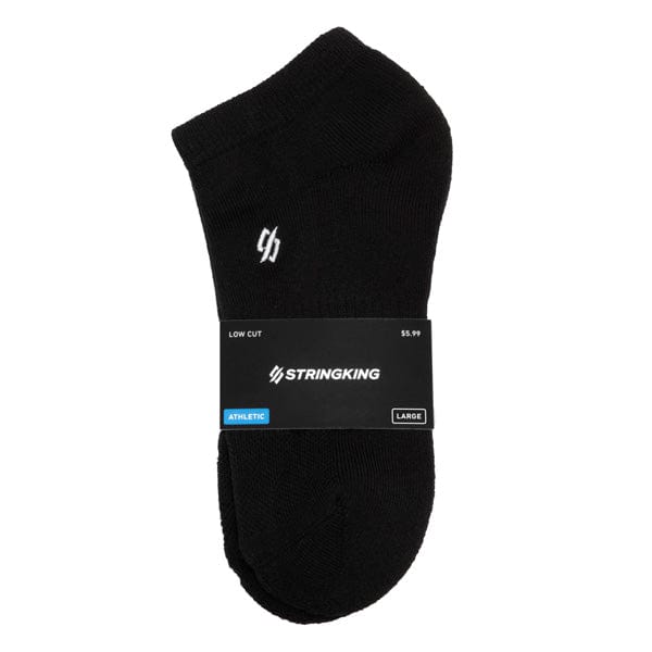 StringKing Socks Large / Black StringKing Athletic Low Cut Lacrosse Socks from Lacrosse Fanatic