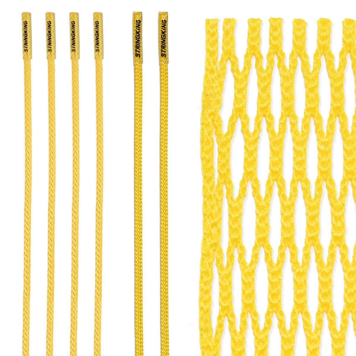 StringKing Stringing Supplies Yellow StringKing Womens Type 4 Lacrosse Mesh Kit from Lacrosse Fanatic