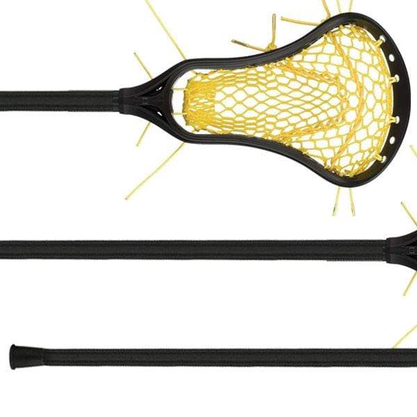 StringKing Womens Complete Sticks Black/Yellow StringKing Complete 2 Pro Metal Offense Women&#39;s Lacrosse Stick with Metal 3 Pro Shaft Type 4 mesh from Lacrosse Fanatic