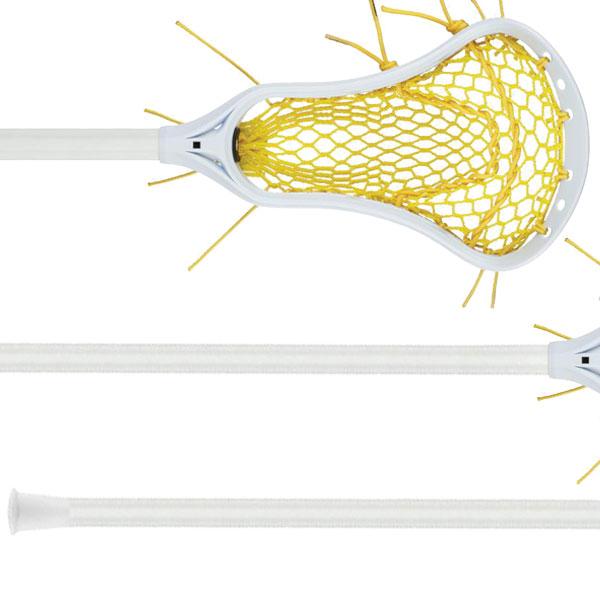 StringKing Womens Complete Sticks White/Yellow StringKing Complete Legend Composite Type 4 Womens Lacrosse Stick from Lacrosse Fanatic
