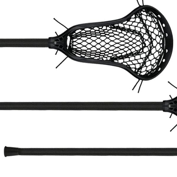 StringKing Womens Complete Sticks Black/Black StringKing Womens Complete 2 Pro Defense Lacrosse Stick With Composite Pro Shaft Type 4 Mesh from Lacrosse Fanatic