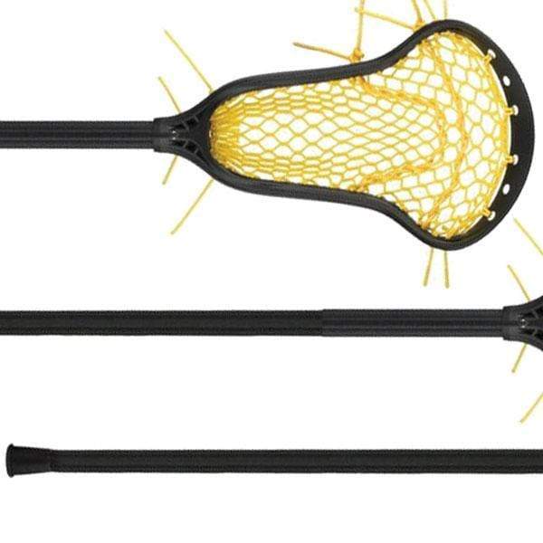 StringKing Womens Complete Sticks Black/Yellow StringKing Womens Complete 2 Pro Defense Lacrosse Stick With Composite Pro Shaft Type 4 Mesh from Lacrosse Fanatic