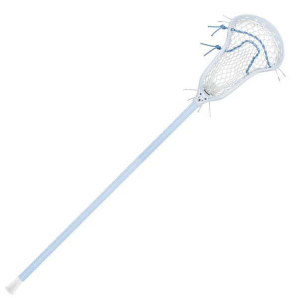 StringKing Womens Complete Sticks Carolina/White StringKing Womens Complete 2 Pro Defense Lacrosse Stick With Composite Pro Shaft Type 4 Mesh from Lacrosse Fanatic