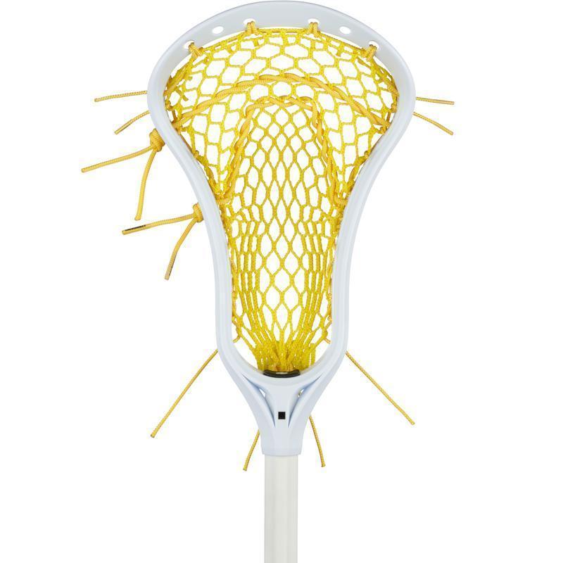 StringKing Womens Complete Sticks White/Yellow StringKing Womens Complete Lacrosse Stick - Metal 2 Shaft, Type 4 Mesh from Lacrosse Fanatic