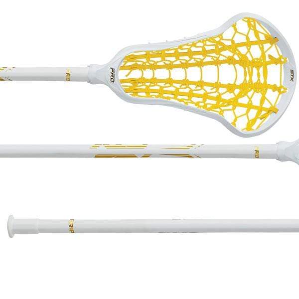 STX Womens Complete Sticks White/Yellow/White STX Exult Pro Elite Proform Women&#39;s Complete Lacrosse Stick from Lacrosse Fanatic