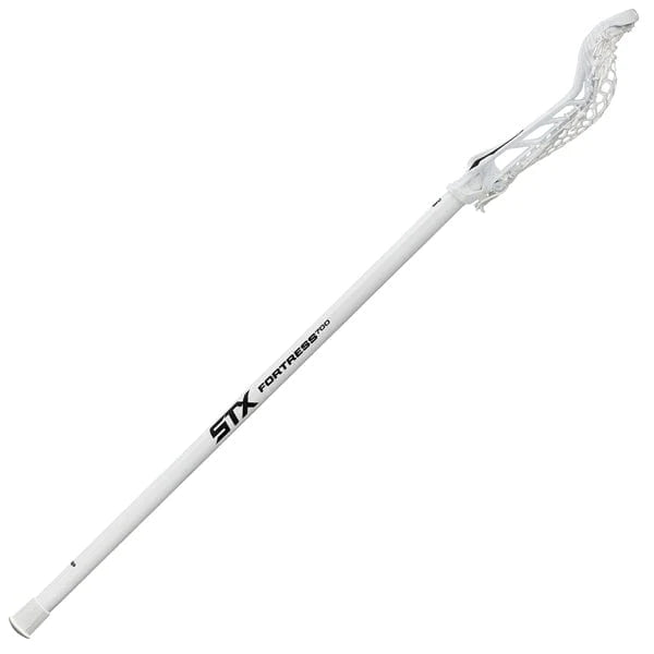 STX Womens Complete Sticks White STX Fortress 700 with Crux Mesh 2 Complete Womens Lacrosse Stick from Lacrosse Fanatic