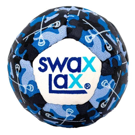 Swax Lax Lacrosse Balls Blue Camo Sticks / 1 Ball Swax Lax Blue Camo Sticks Lacrosse Training Balls from Lacrosse Fanatic