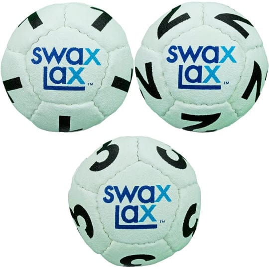 Swax Lax Lacrosse Balls White / 3 Ball Set Swax Lax Goalie Set Lacrosse Training Balls (3-Pack) from Lacrosse Fanatic